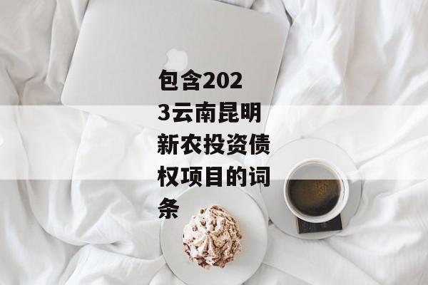 包含2023云南昆明新农投资债权项目的词条