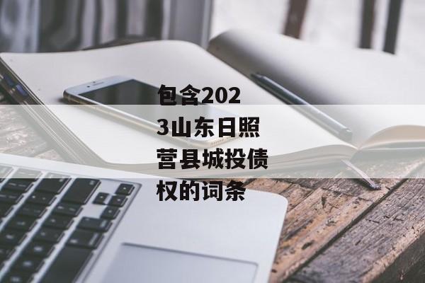 包含2023山东日照营县城投债权的词条-第1张图片-信托定融返点网