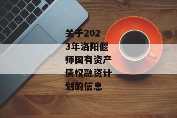 关于2023年洛阳偃师国有资产债权融资计划的信息