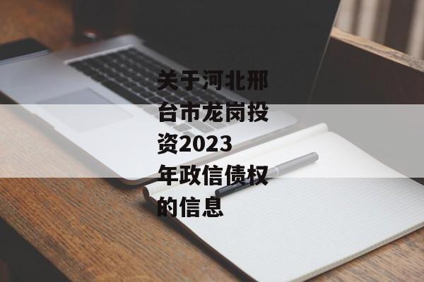 关于河北邢台市龙岗投资2023年政信债权的信息