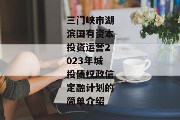 三门峡市湖滨国有资本投资运营2023年城投债权政信定融计划的简单介绍