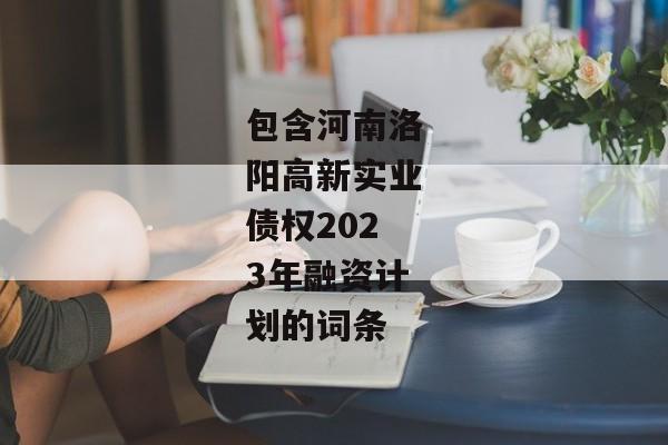 包含河南洛阳高新实业债权2023年融资计划的词条