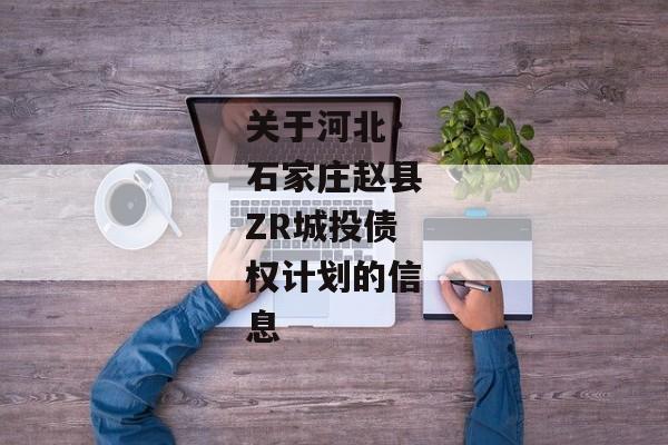 关于河北·石家庄赵县ZR城投债权计划的信息