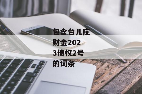 包含台儿庄财金2023债权2号的词条