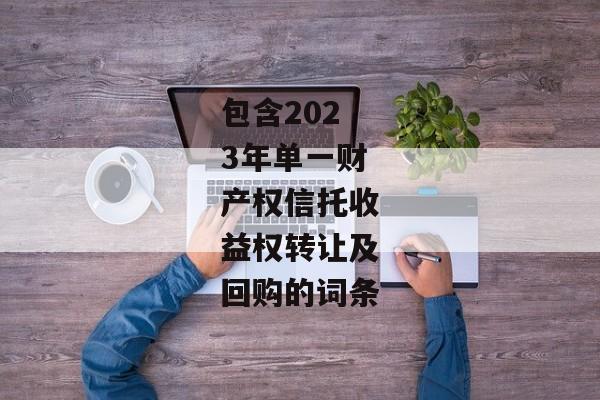 包含2023年单一财产权信托收益权转让及回购的词条