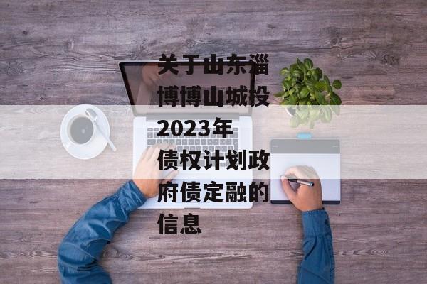 关于山东淄博博山城投2023年债权计划政府债定融的信息-第1张图片-信托定融返点网