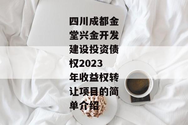 四川成都金堂兴金开发建设投资债权2023年收益权转让项目的简单介绍-第1张图片-信托定融返点网