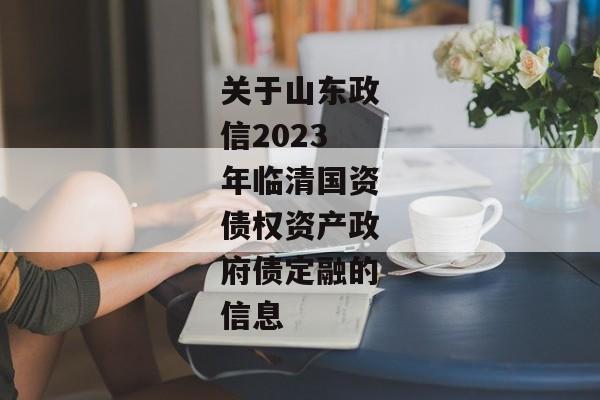 关于山东政信2023年临清国资债权资产政府债定融的信息