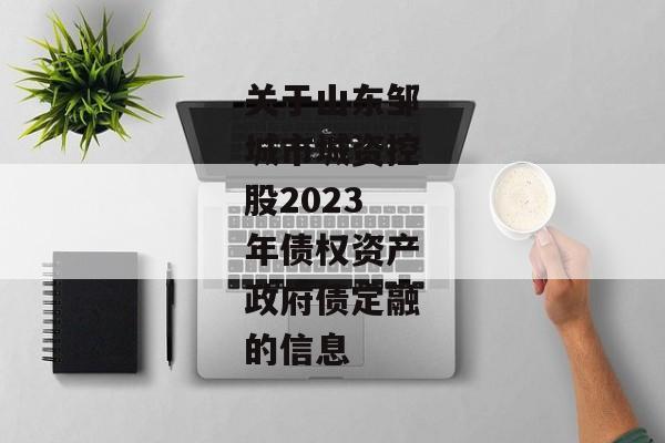 关于山东邹城市城资控股2023年债权资产政府债定融的信息-第1张图片-信托定融返点网