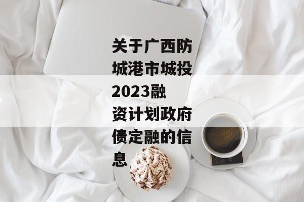 关于广西防城港市城投2023融资计划政府债定融的信息