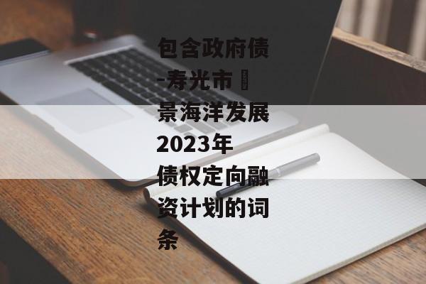 包含政府债-寿光市昇景海洋发展2023年债权定向融资计划的词条