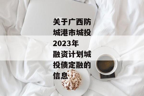 关于广西防城港市城投2023年融资计划城投债定融的信息