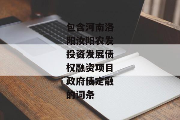 包含河南洛阳汝阳农发投资发展债权融资项目政府债定融的词条