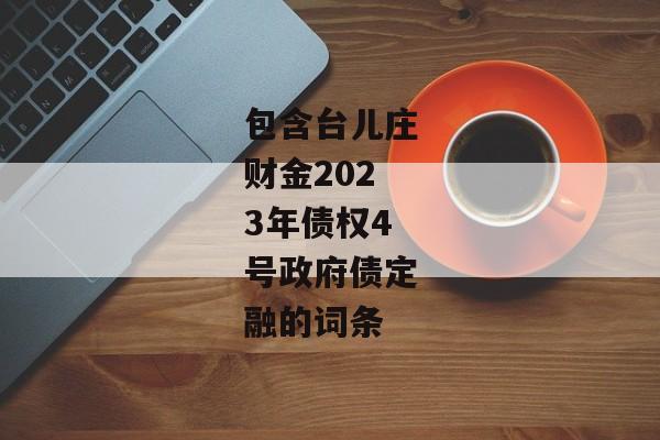 包含台儿庄财金2023年债权4号政府债定融的词条