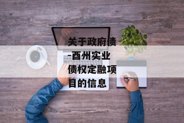 关于政府债-酉州实业债权定融项目的信息